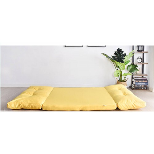 Urbana Japanese Futon Lounge 3-Seater Sofa Bed, Yellow