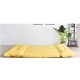 Urbana Japanese Futon Lounge 3-Seater Sofa Bed, Yellow