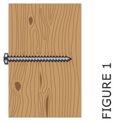 Drywall or plaster with available wood stud